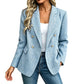 Blazer croisé décontracté pour femme