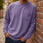 T-shirt à manches longues coupe ample pour homme