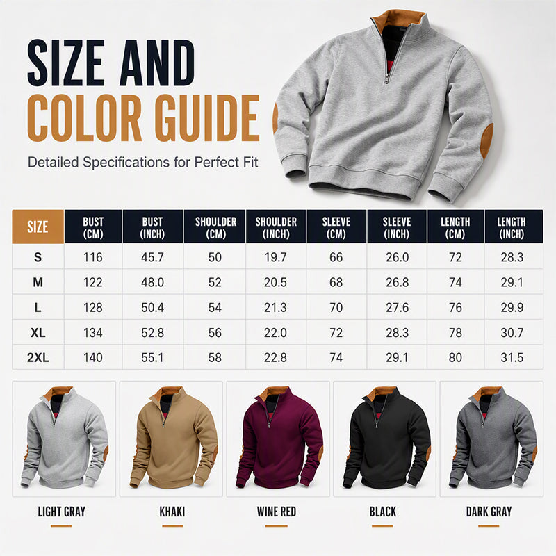Pull décontracté en peluche à demi-zip pour homme