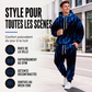 Ensemble sweat à capuche imprimé et pantalon de survêtement pour homme