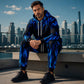 Ensemble sweat à capuche imprimé et pantalon de survêtement pour homme