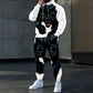 Ensemble sweat à capuche imprimé et pantalon de survêtement pour homme