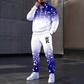 Ensemble sweat à capuche imprimé et pantalon de survêtement pour homme