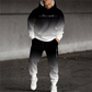 Ensemble sweat à capuche imprimé et pantalon de survêtement pour homme