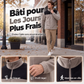 Veste thermique décontractée à blocs de couleurs pour homme