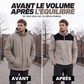 Veste thermique décontractée à blocs de couleurs pour homme