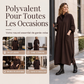 Robe ample pour femme avec poches, coupe drapée