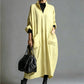 Robe ample pour femme avec poches, coupe drapée