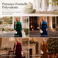 Robe longue élégante pour femme en velours à manches longues