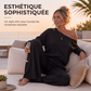 Ensemble haut épaules dénudées et pantalon large pour femme
