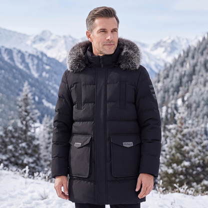 Manteau d'hiver matelassé chaud pour homme
