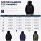 Manteau d'hiver matelassé chaud pour homme