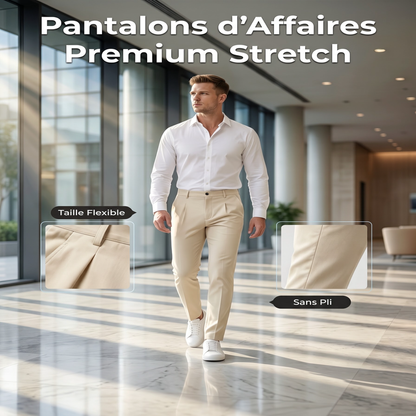 Pantalon de travail ajusté stretch pour homme