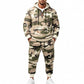 Ensemble sweat à capuche chaud et pantalon camouflage pour homme