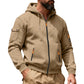 Veste cargo à capuche à fermeture éclair intégrale pour homme