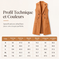 Gilet long boutonné pour femmes avec poches