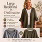 Cardigan en maille à manches à volants pour femme