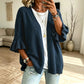 Cardigan en maille à manches à volants pour femme