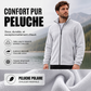 Veste chaude à col montant et fermeture éclair pour homme