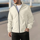 Veste chaude à col montant et fermeture éclair pour homme