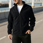 Veste chaude à col montant et fermeture éclair pour homme