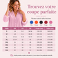 Chemisier pour femme à col volanté de couleur unie