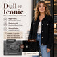 Veste en jean délavée oversize pour femme