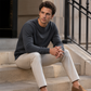 Sweatshirt à col rond classique décontracté pour homme