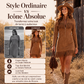 Robe western à franges en suédine pour femme