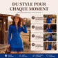 Robe western à franges en suédine pour femme