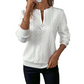 Pull en maille torsadée à demi-zip pour femme