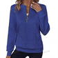 Pull en maille torsadée à demi-zip pour femme