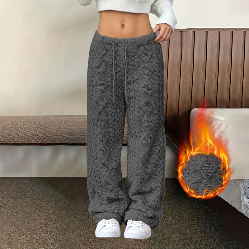 Pantalon épais et chaud à jambes droites