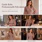 Robe moulante élégante pour femme à col en V et manches évêques