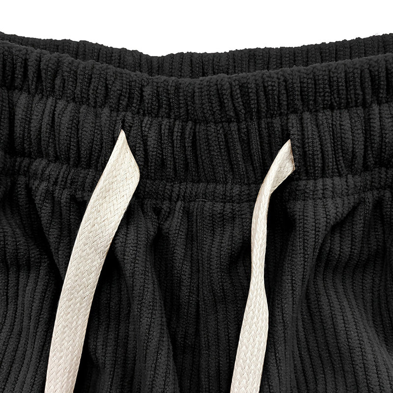 🌿👖 -50% | Pantacourt Femme en Maille Côtelée – Jambe Large, Taille à Cordon, Confortable & Élégant