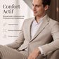 Costume 2 pièces ajusté pour homme