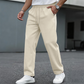 Pantalon décontracté pour homme en maille gaufrée avec cordon de serrage