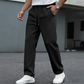 Pantalon décontracté pour homme en maille gaufrée avec cordon de serrage