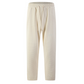 Pantalon décontracté pour homme en maille gaufrée avec cordon de serrage