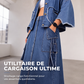 Robe longue en jean amincissante
