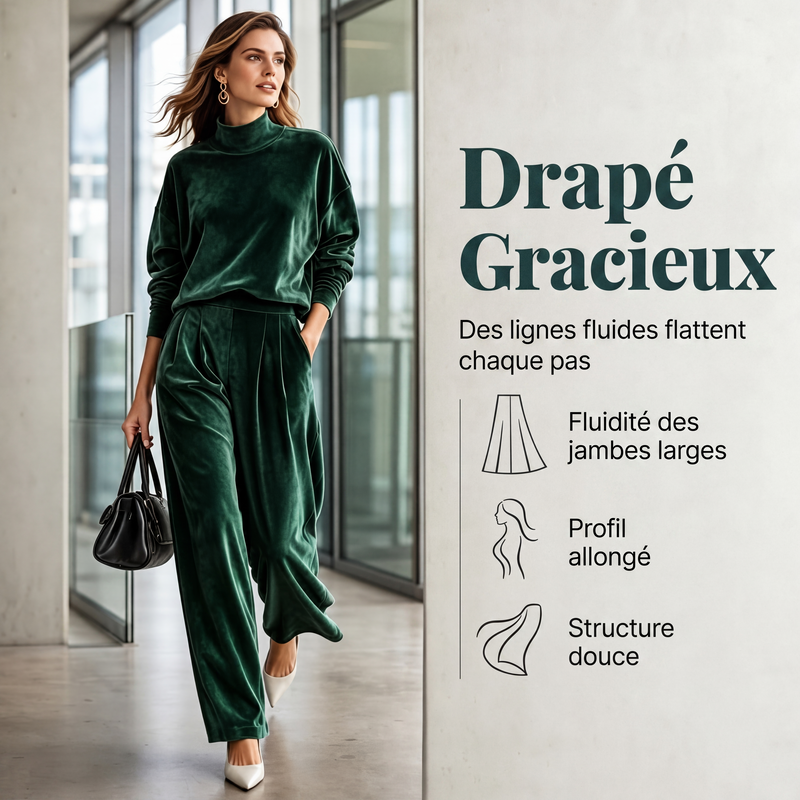 Ensemble de maille raffiné pour trajets professionnels