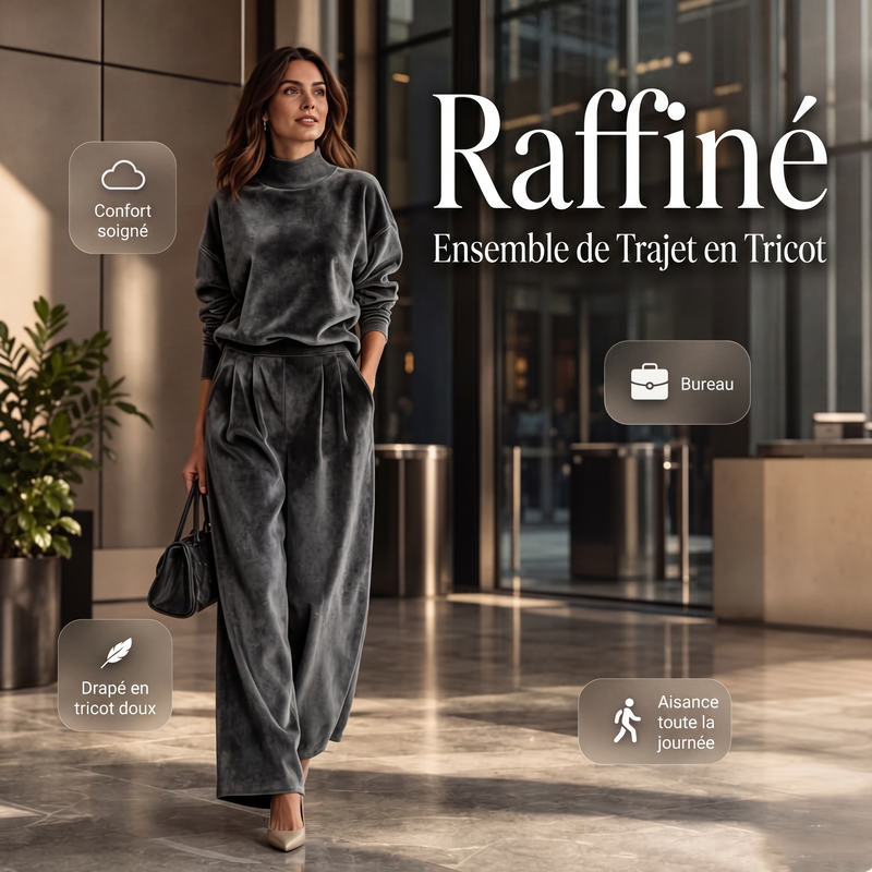 Ensemble de maille raffiné pour trajets professionnels