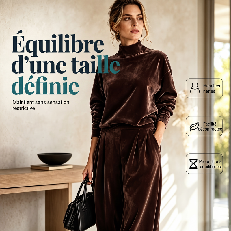 Ensemble de maille raffiné pour trajets professionnels
