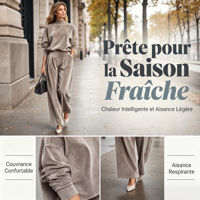 Ensemble de maille raffiné pour trajets professionnels