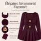 Haut femme à col en V et coupe peplum avec motifs de fleurs
