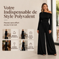 Combinaison pantalon large à épaules dénudées pour femme