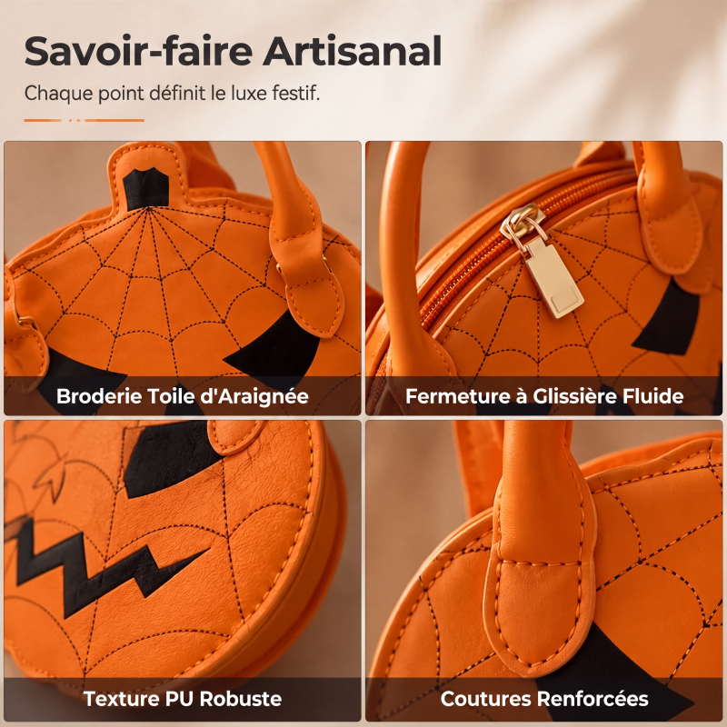 Mignon sac à main citrouille d'Halloween
