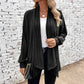 Cardigan décontracté pour femme avec pan avant ouvert et effet drapé