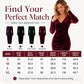 Robe moulante en velours à col V et fronces pour femme