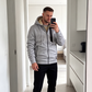 Veste chaude à capuche pour homme, doublure en peluche épaisse